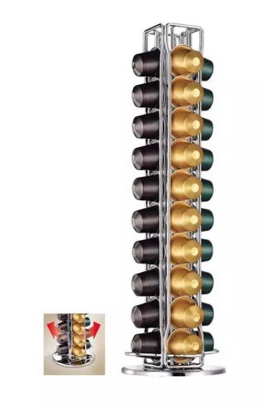 Harupink Kaffeekapselhalter Aus Holz - Groß Mit Deckel Für Nespresso & Co