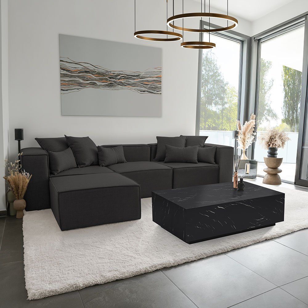 Divani: 21557 - Modulares Sofa VANES L - Anthrazit Couch – Nuovo e nell'imballaggio originale da Wallenwil venduto da toesstal-vertrieb