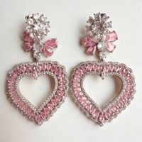 Boucles d’oreilles Cœur Impérial Rosé