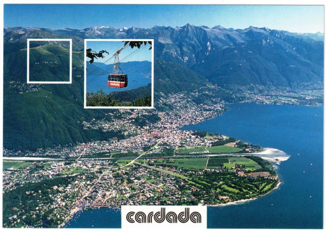 Cartoline postali: Locarno - 3 Bild AK Cardada – Usato da Binningen venduto da Mountainrider
