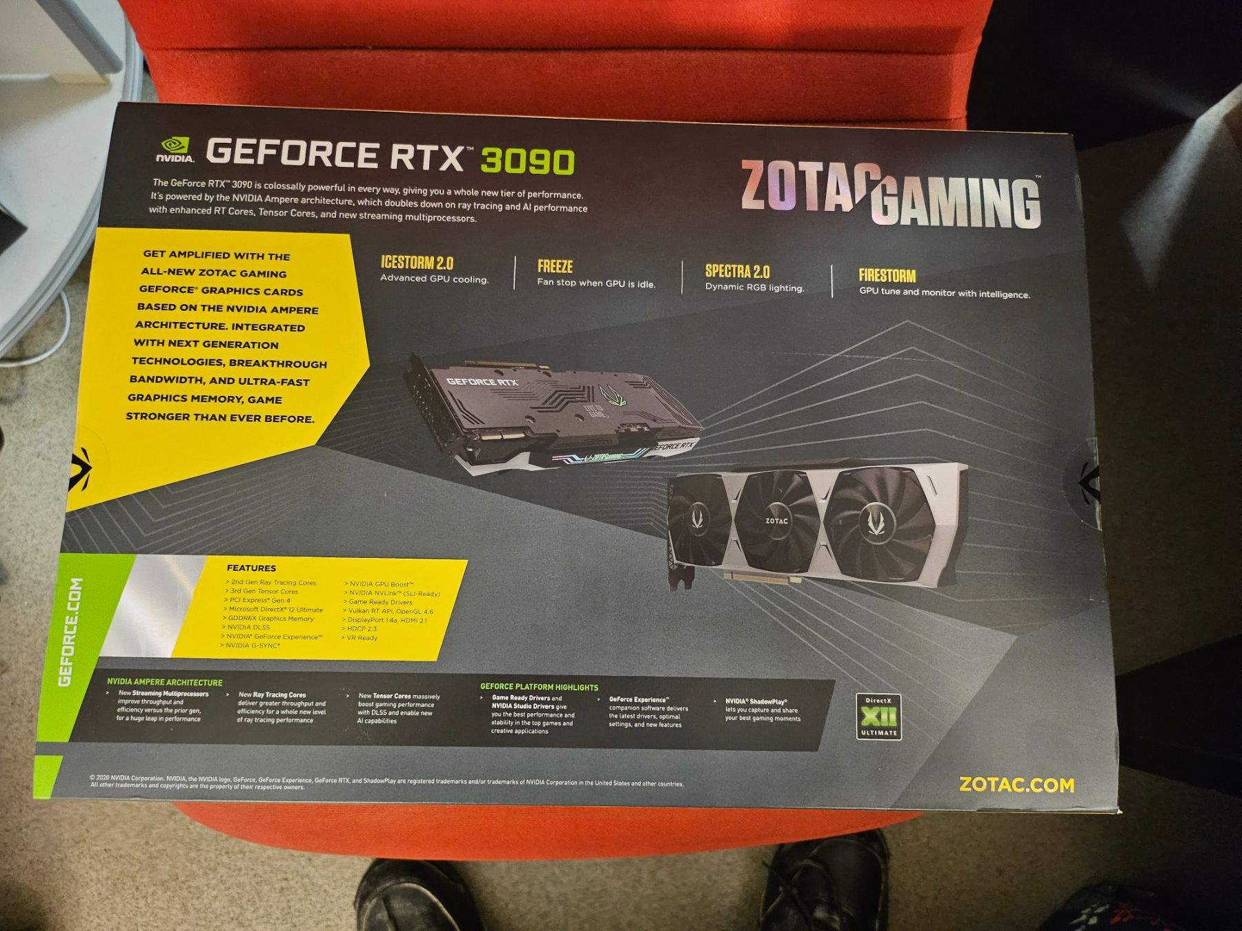Nvidia Grafikkarten: Zotac GeForce RTX 3090 Trinity OC Edition – Neu und originalverpackt aus Schaffhausen von Bkf 3