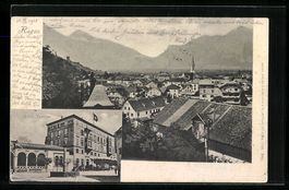 Ragaz, Hotel Tamina, Teilansicht aus der
