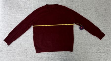 Pullover Rotwein Farbe 95 % Wolle 5 % CASHMERE , grosse S M