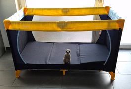 Reisebett Hauck Dream N Play gelb blau /Top Zustand