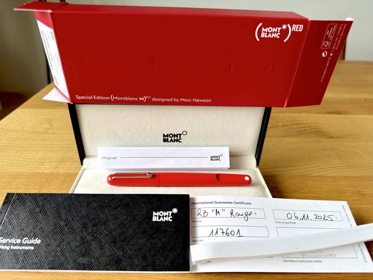 Montblanc Stylos & Marker: Montblanc (M)RED réf. 117601,  Bille ou Rollerball – Neuf (Voir description) à Genève par AntoineWatch 2