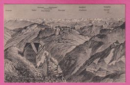 Gasthaus auf'm Schäfler 1923m gel 1918 Säntisgebirge