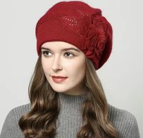Winter Gift Warm Plush Thick Faux Hat / Beanie - Red
