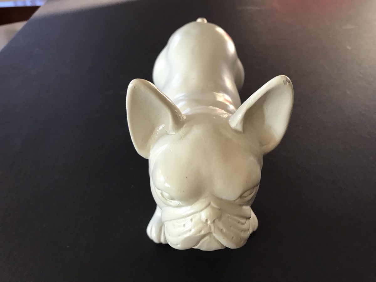 Statuette: Figurine Bouledogue Français Blanche – Usato da Penthaz venduto da Petrus45 2