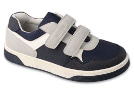 Kinder Sneaker Gr. 33 - Blau / Grau - Klett - NEU