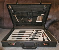 Messer-Set im Koffer