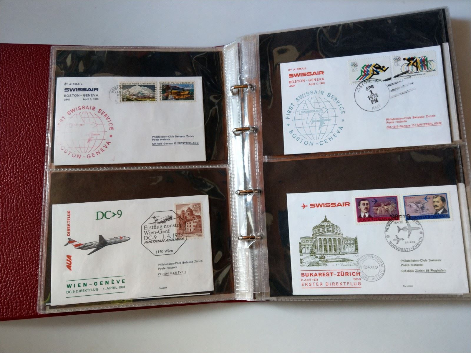 Tutti i francobolli: Sammlung 64 Erstflüge von 1972-1974 – Usato da Ettingen venduto da Kartenplanet 4