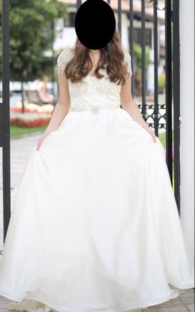 Wunderschönes Brautkleid Gr.38 aus Seide