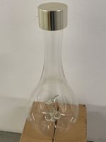 Elegante Glas-Weinkaraffe mit Trauben-Motiv, neuwertig🍇