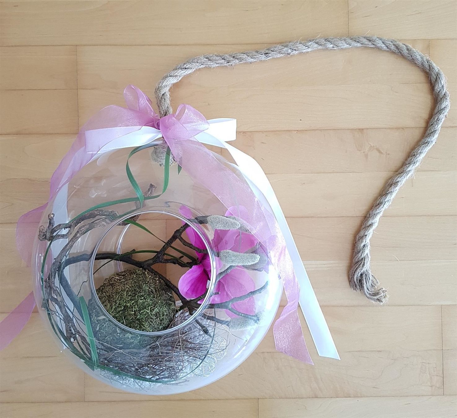 Bicchieri: Glas Dekoration hängend Blumen – Nuovo (secondo la descrizione) da Widnau venduto da kerstinlo 2