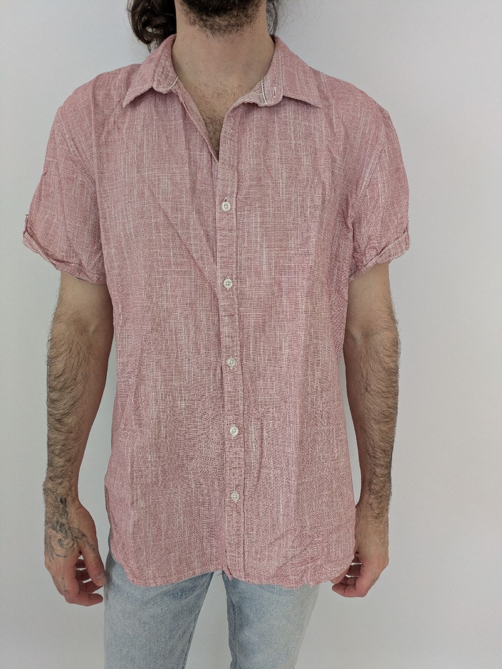 Camicie: SMOG Slim Fit Hemdbluse Rot Kariert Gr. M – Usato da Rorschach venduto da joh_v2y2