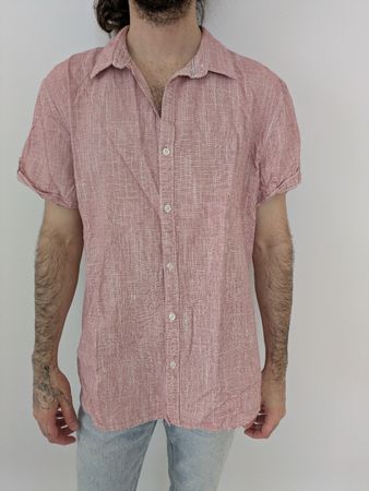 SMOG Slim Fit Hemdbluse Rot Kariert Gr. M