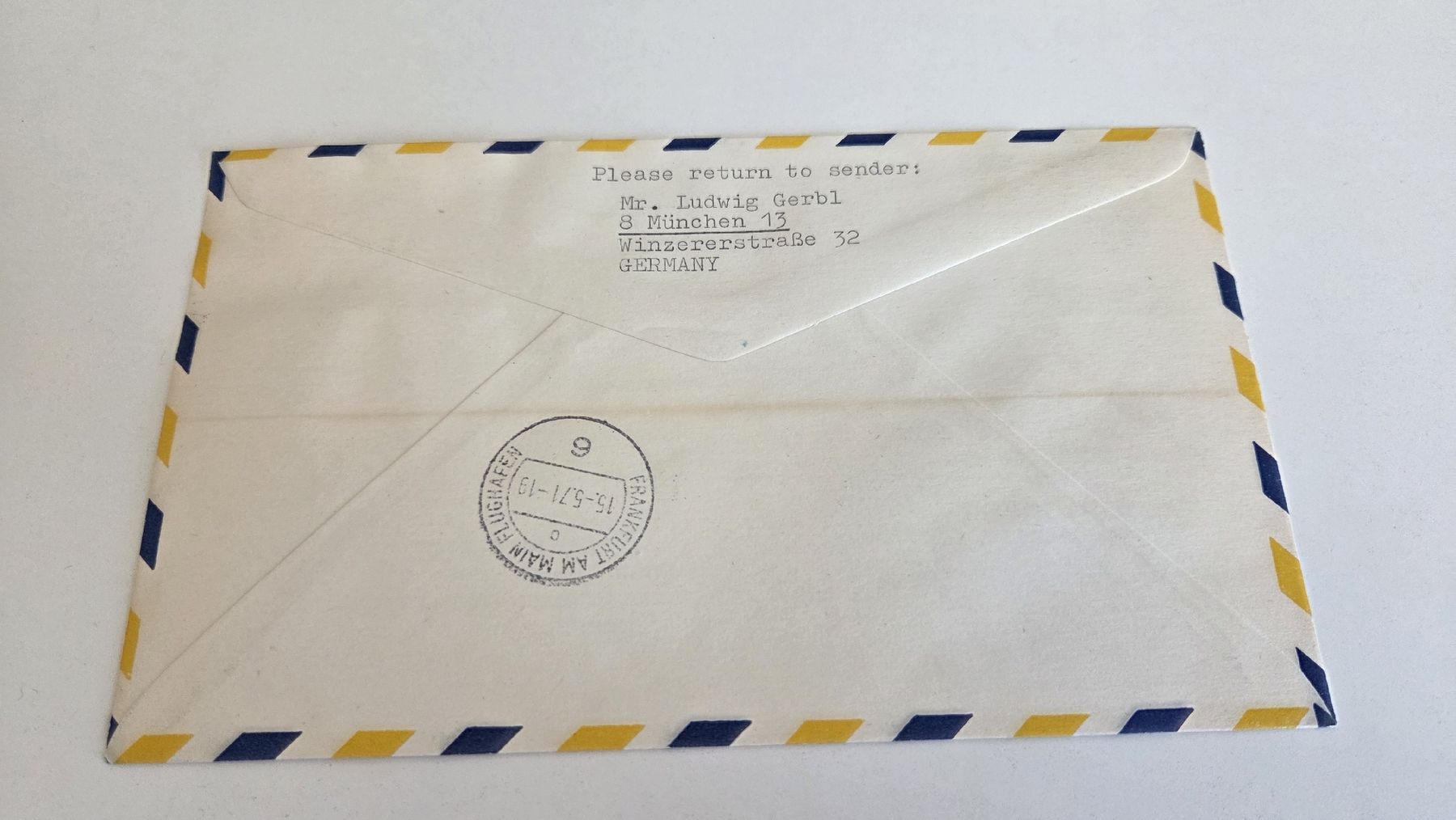 Alle Briefmarken: 1971 Erstflug Lufthansa Asuncion - Francfort – Gebraucht aus Arni AG von Moth68 1