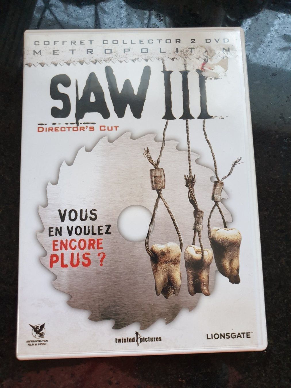 Tutti i DVDs: 2 DVD - SAW III - 18+ – Usato da Courtelary venduto da Chauvesouris
