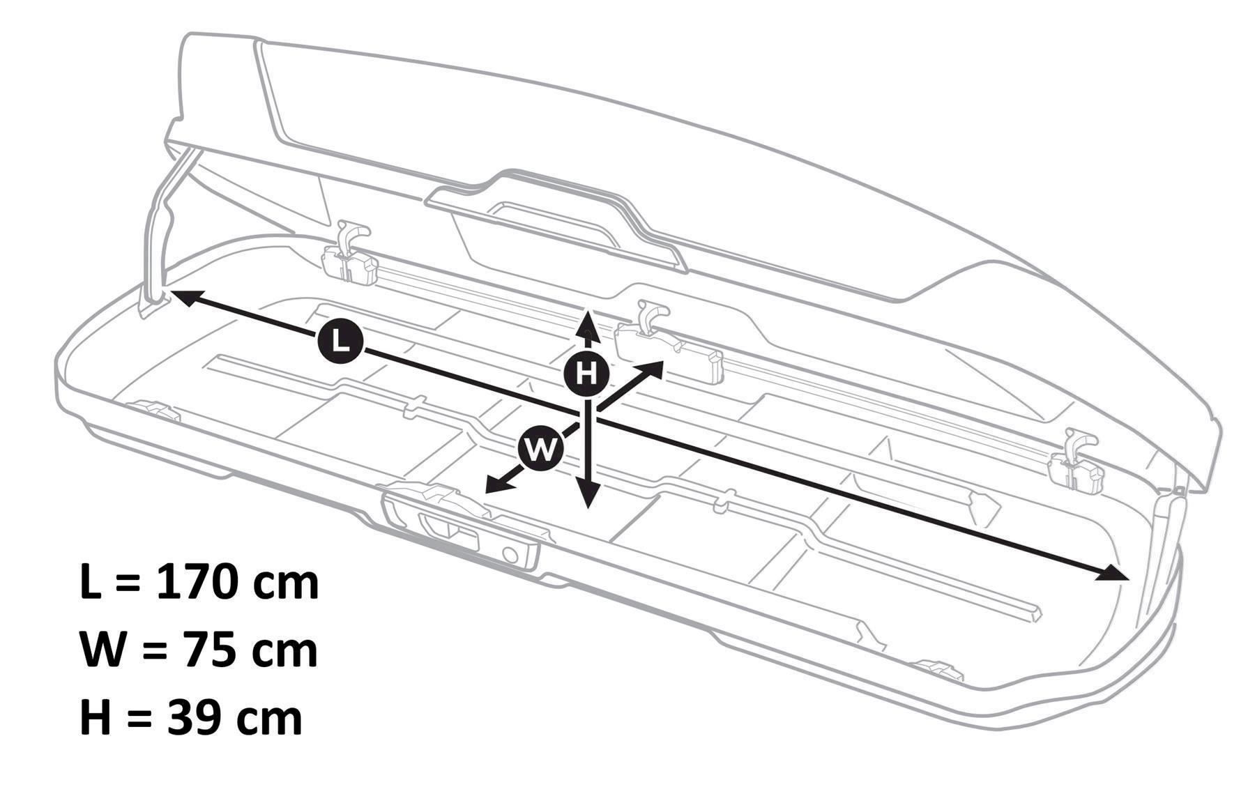 Coffres de toit: Dachbox - Thule Pacific 200 Anthrazit - – Neuf avec emballage d'origine à Bottighofen par zaap 2