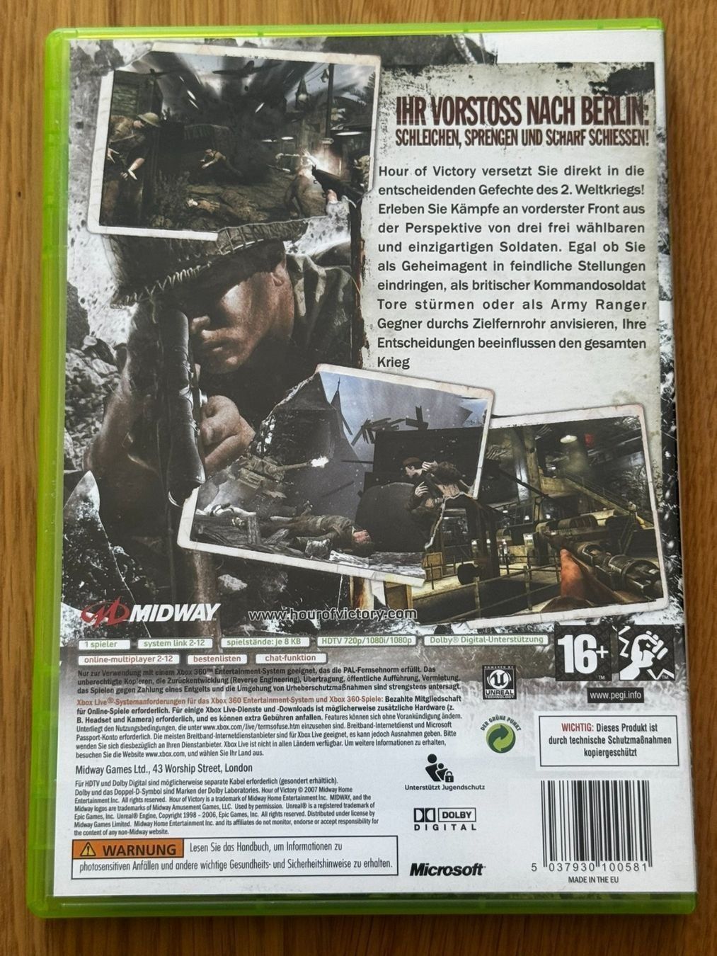 Giochi: Hour of Victory - CIB - Xbox 360 – Usato da Uster venduto da GamesAndStuff 1