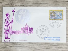 CL05 Enveloppe + Timbre Poste Vaticane 1985