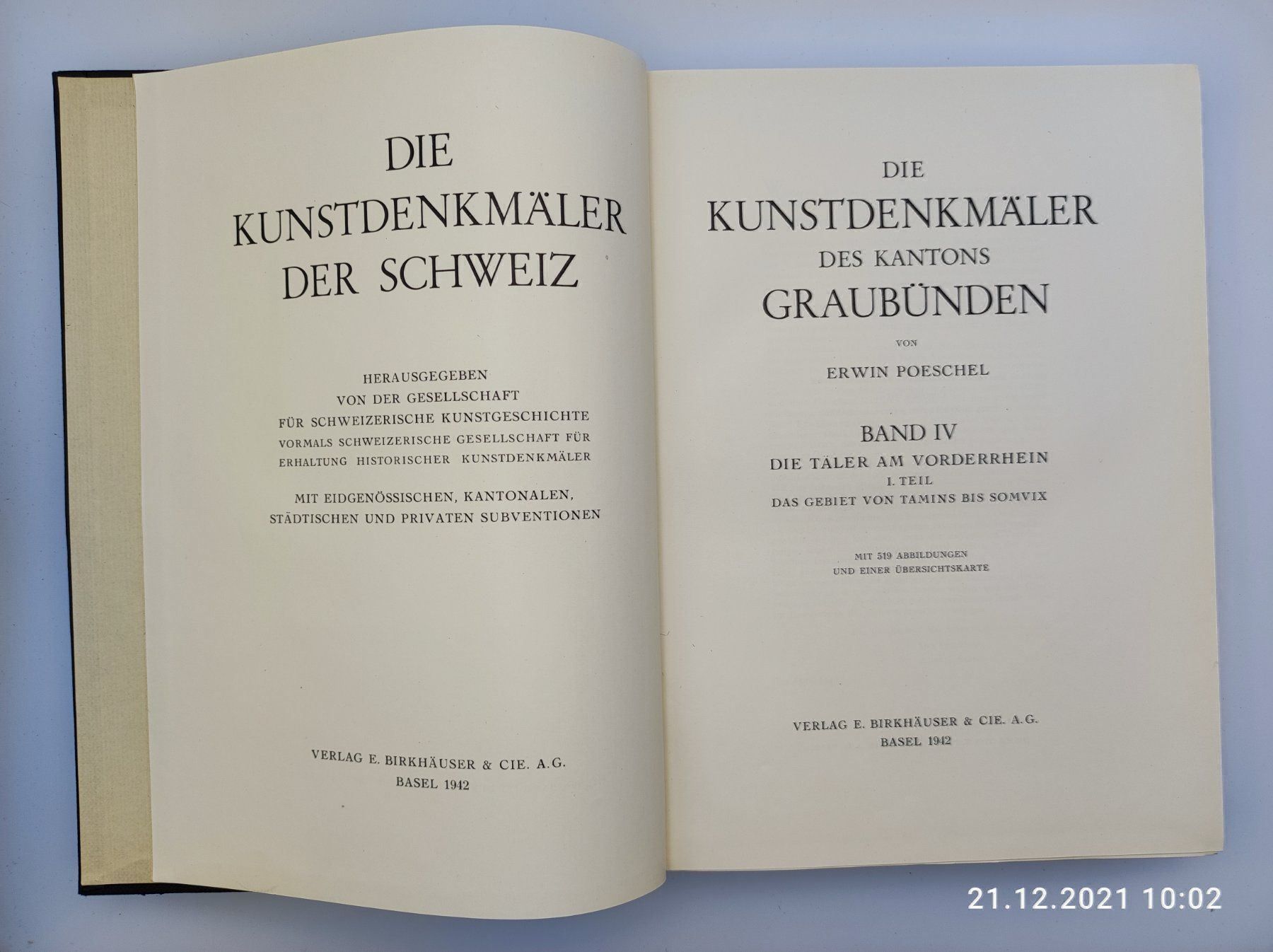 Libri: KUNSTDENKMÄLER GRAUBÜNDENS IV – Usato da Goldach venduto da Gaip 3
