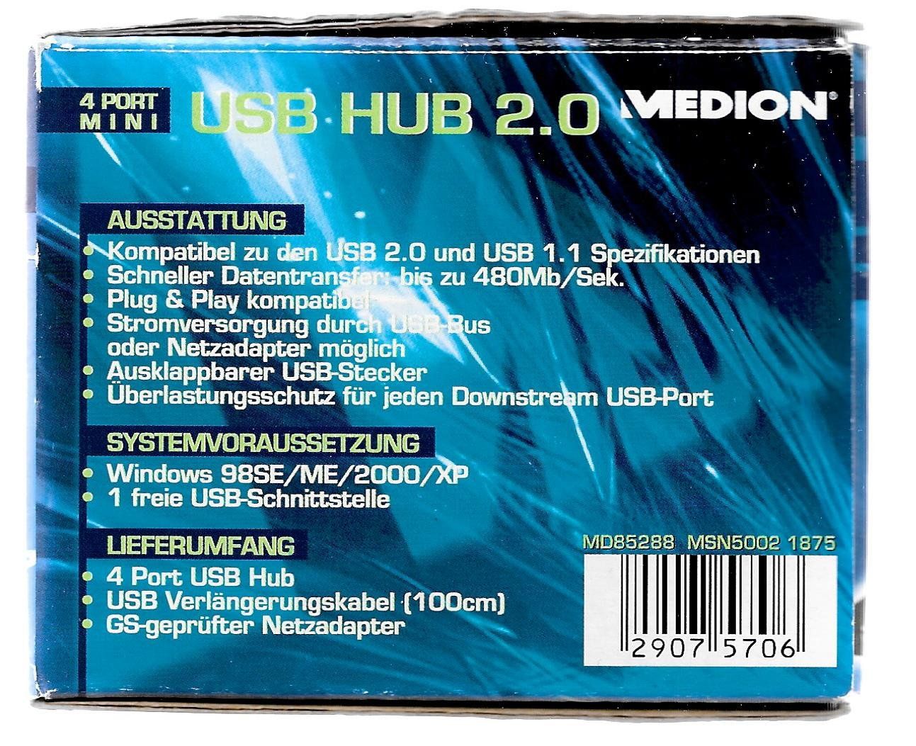 Hub & Switch: USB Hub 2.00, Medion – Nuovo (secondo la descrizione) da Lausanne venduto da jag_sj6f 1