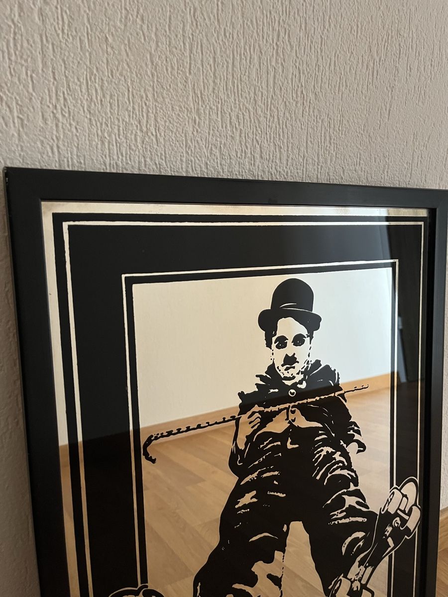 Spiegel: Specchio vintage 90s Charlie Chaplin – Gebraucht aus Winterthur von Unik_vintage_001 1