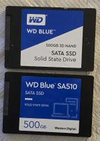 2x WD Blue SATA SSD 500GB 2.5 Zoll gebraucht geprüft