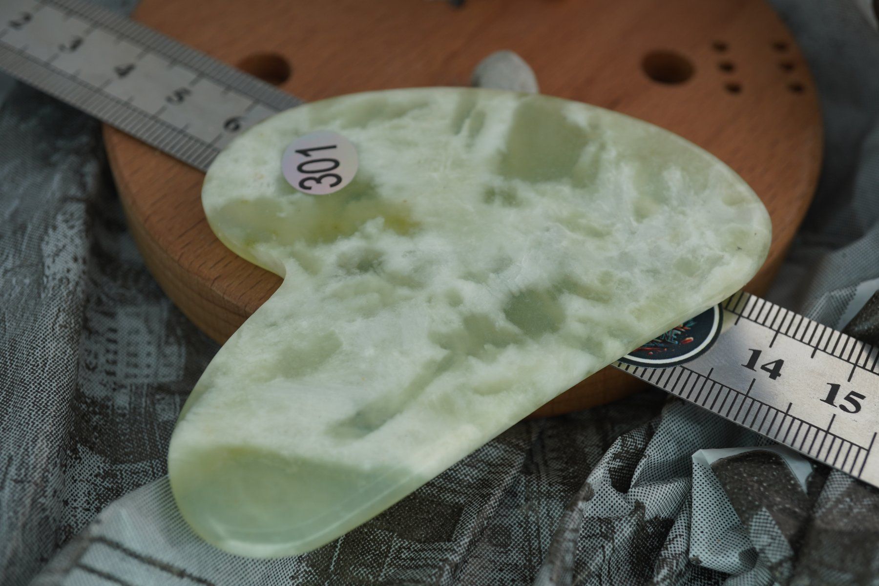 Minerali & Pietre curative: Gua Sha Massage-Stein  Jade Grün  ab 1.- – Nuovo e nell'imballaggio originale da Eschenbach SG venduto da topstone 2