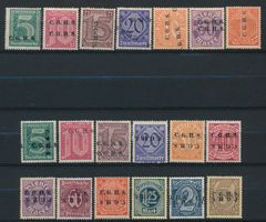 Oberschlesien Dienstmarken mit Aufdruck Mi. 1 -20 *