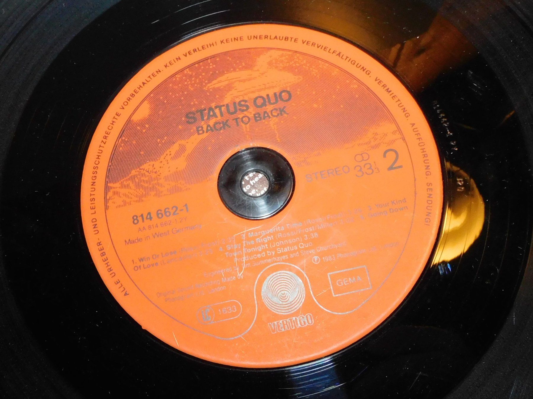 Dischi in vinile: LP Schallplatte Status Quo - Back to Back 1983 – Usato da Sursee venduto da 76 5