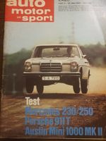 AMS 11/68 Mercedes 230 250 250 S 911 T Mini 1000 VW T2 xx