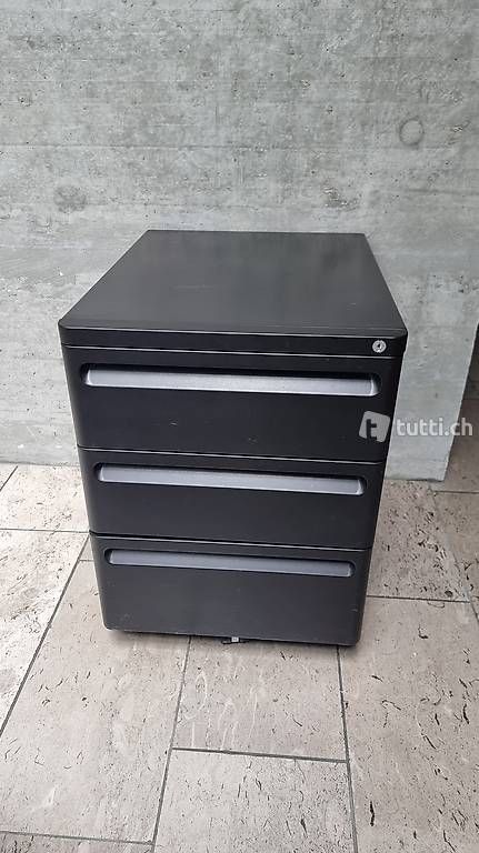 Banconi: Designer Rollcontainer für Büro, schwarz – Usato da Basel venduto da abalou98_secondhand