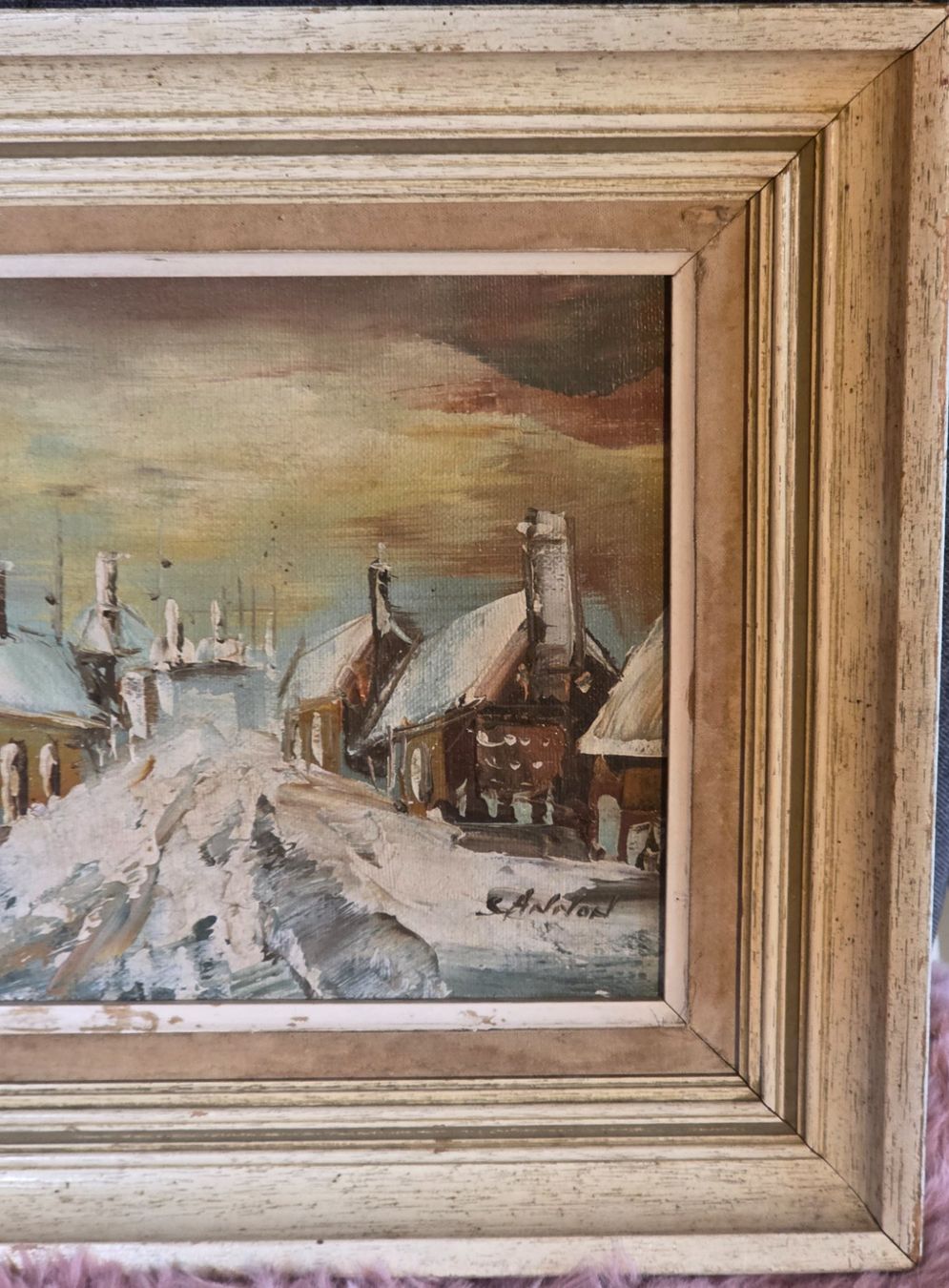 Dipinti: Ölgemalde einer verschneiten Landschaft – Usato da Rohrbach venduto da lod_m58r 2