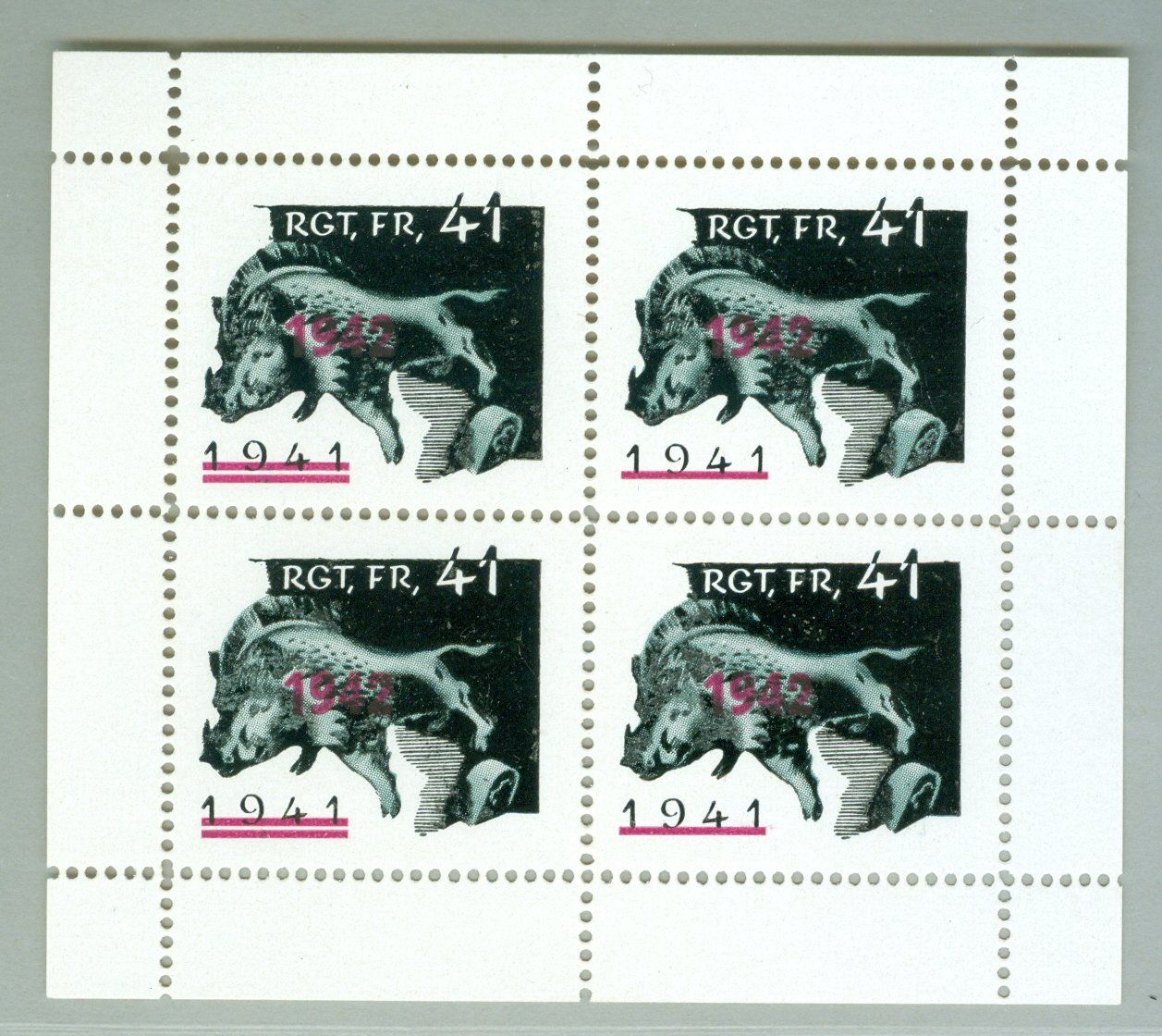 Alle Briefmarken: Rgt Fr 41 – Gebraucht aus Zürich von yago-rot