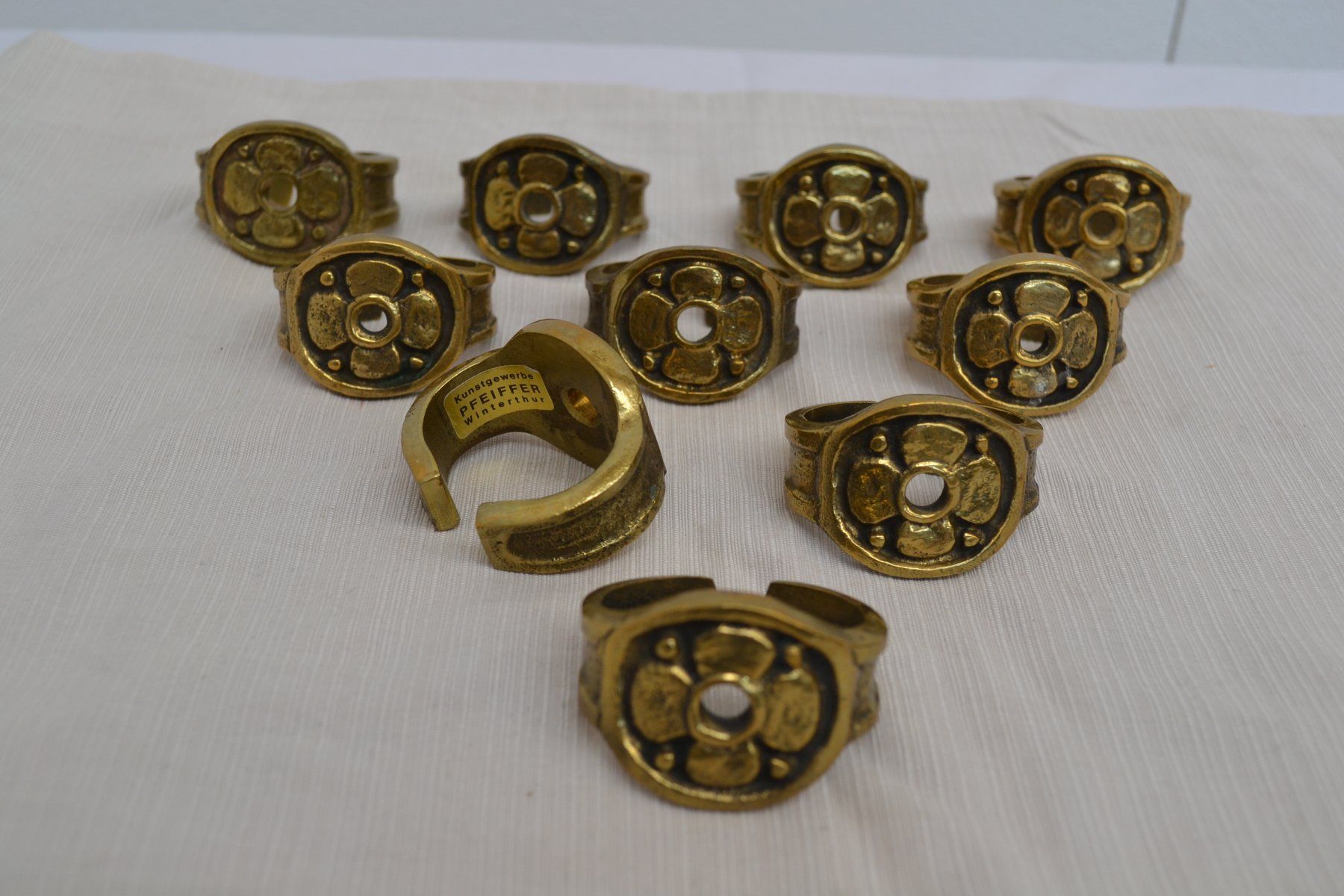 Set di posate: Vintage Steinlin Messing Besteckset 55 Teile – Usato da Winterthur venduto da BK-Brocki_Winterthur 6