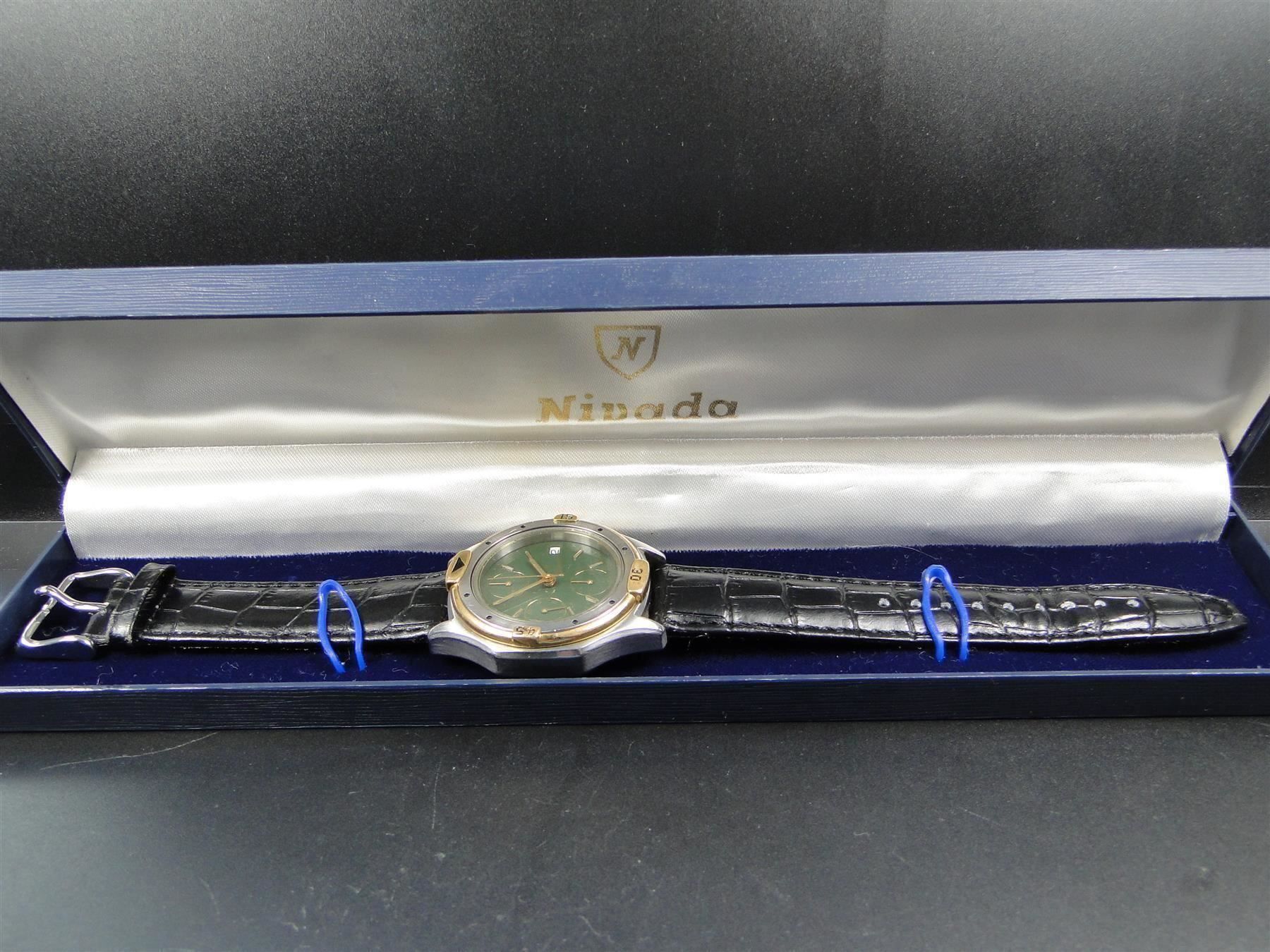 Nivada Orologi: Seltene Nivada Date Automatic Chronograph Sammleruhr - 4g – Usato da Zürich venduto da papsas 5
