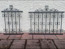 Grille décorative en fer forgé, lot de 2 pièces!