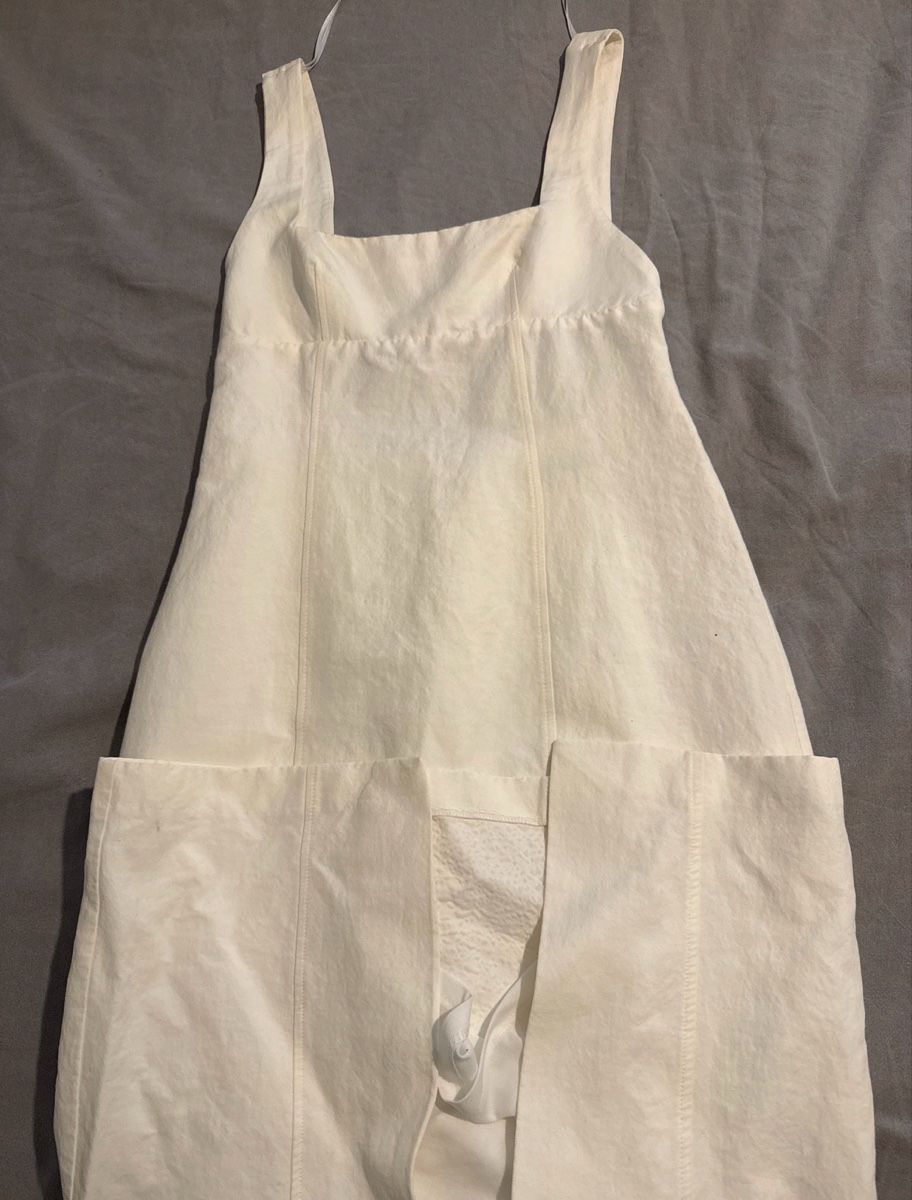 Zara Vestiti: ROBE BLANCHE À BRETELLES  – Nuovo (secondo la descrizione) da Monthey venduto da van_jbc7 2