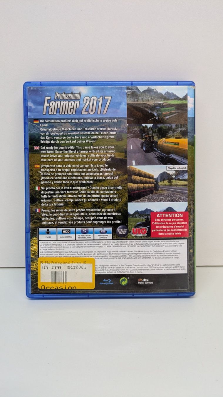 Spiele: Farmer Landwirtschaft 2017 - PlayStation 4 – Gebraucht aus Menziken von mame18 2