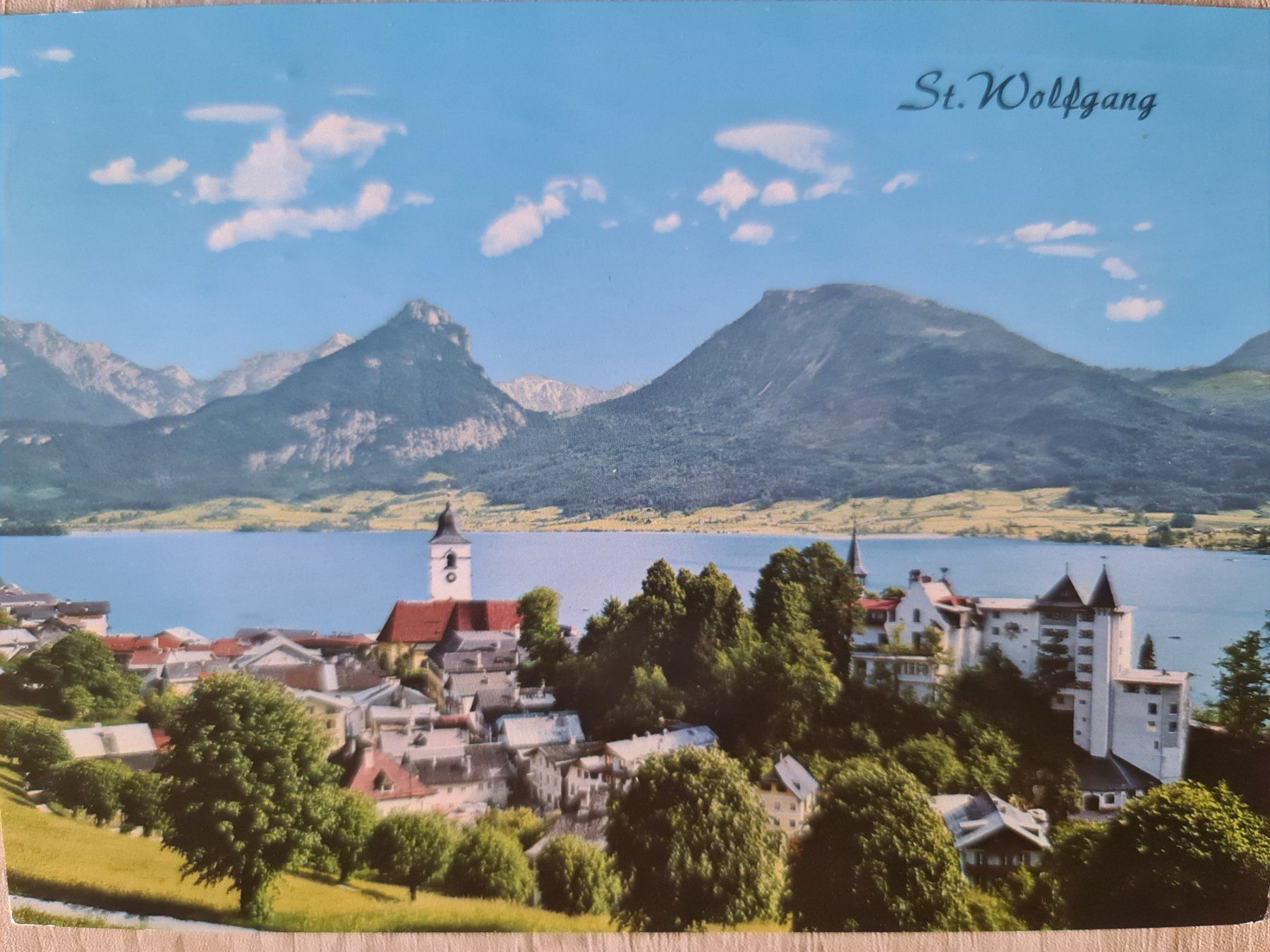 Cartes postales: Ansichtskarte St.Wolfgang mit Schloss Eibenstein – D'occasion à Dintikon par Vexi