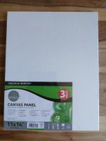 New! Daler Rowney Canvas Panel 11x14 3 Pack 