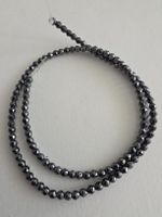 Hämatit facettiert 3mm. Strang