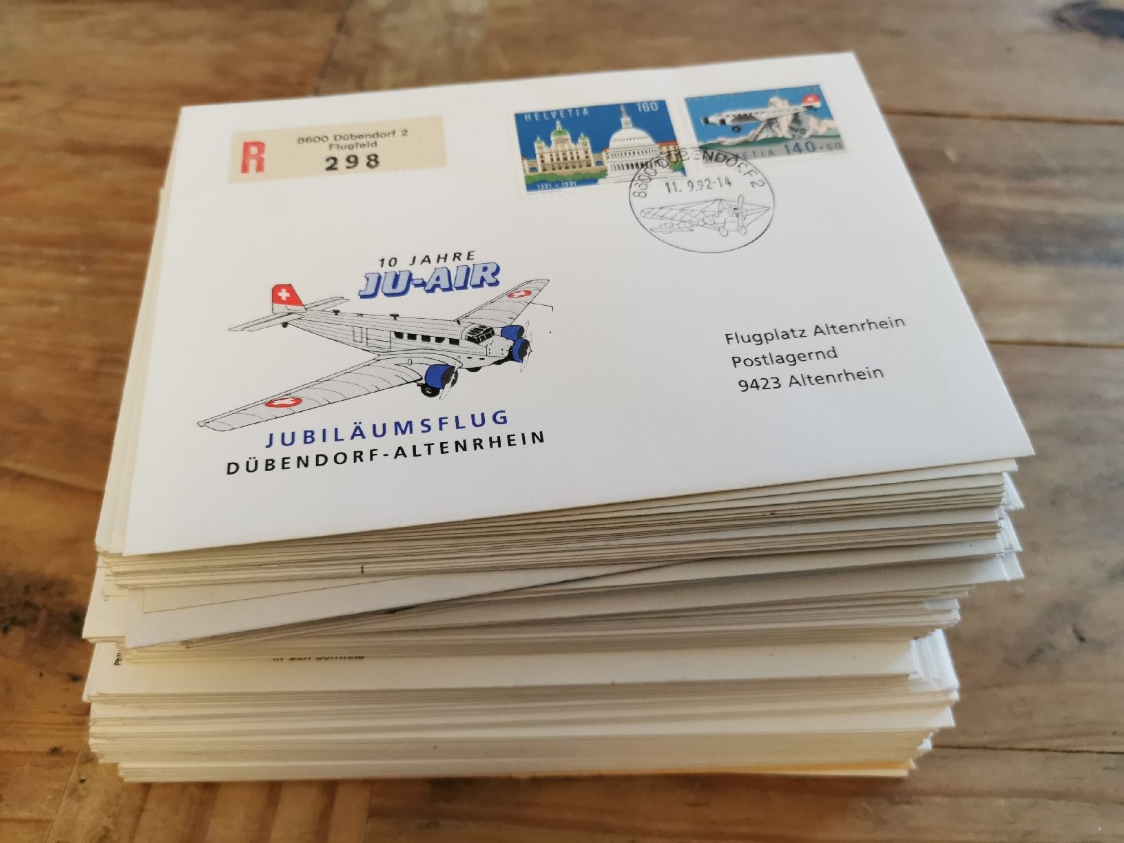 Tutti i francobolli: 123 Einschreibe Briefe  – Usato da Buttikon venduto da billigJackob