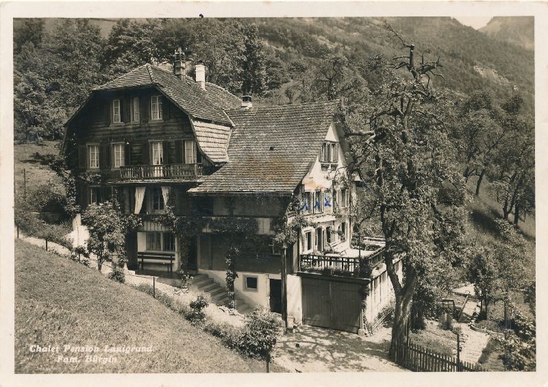 Ansichtskarten: Vitznau - Lauigrund Pension + 1933 – Gebraucht aus Emmenbrücke von teestube