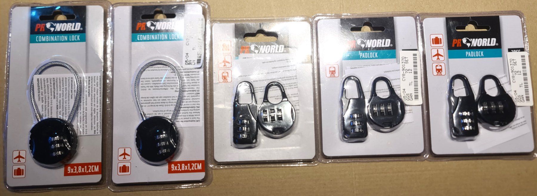 Schlösser: 8 Stük, Reisekoffer & Gepäck Schlösser mit 3 Zahlencode – Neu und originalverpackt aus Uerkheim von Kaufoption