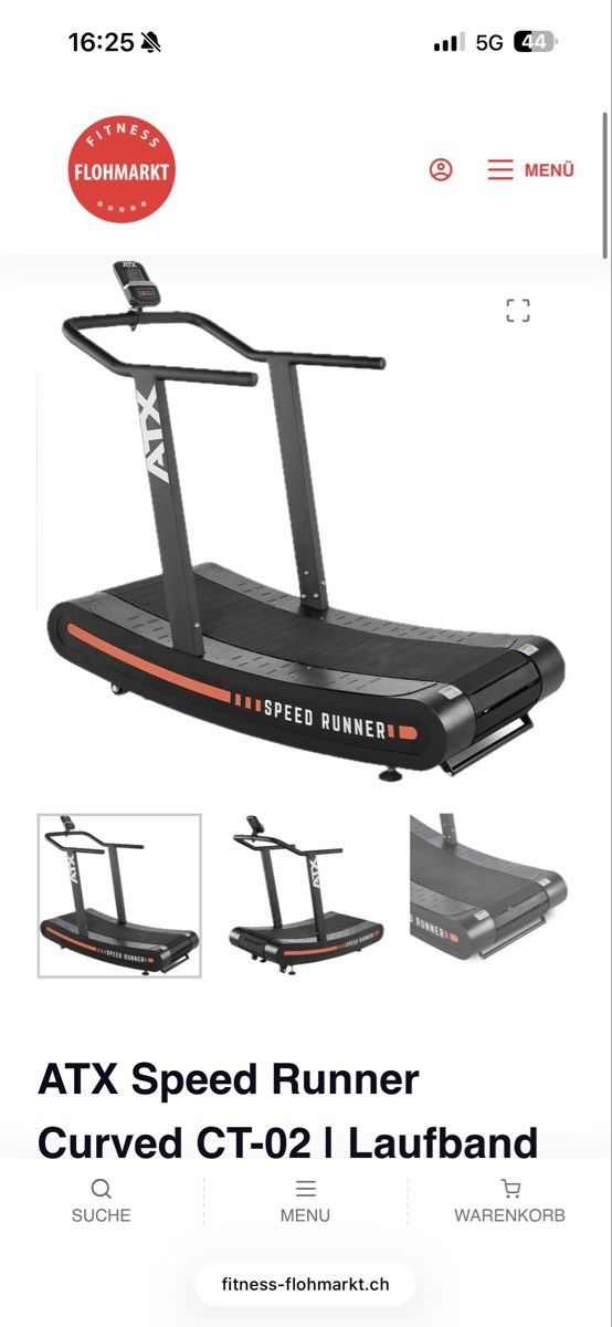 ATX Hometrainer: ATX Speed Runner Curved CT-02 | Laufband – Nuovo (secondo la descrizione) da Biel/Bienne venduto da valerK 1