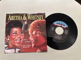 WHITNEY HOUSTON tolle Single ARETHA FRANKLIN It isn't USA