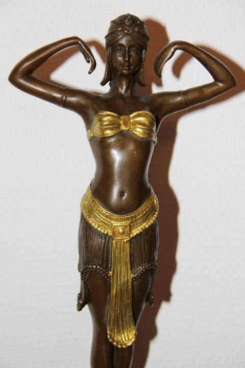 Sculture & Statue: Sculpture en bronze sur socle marbre . – Usato da Praz (Vully) venduto da pikuluka1 3